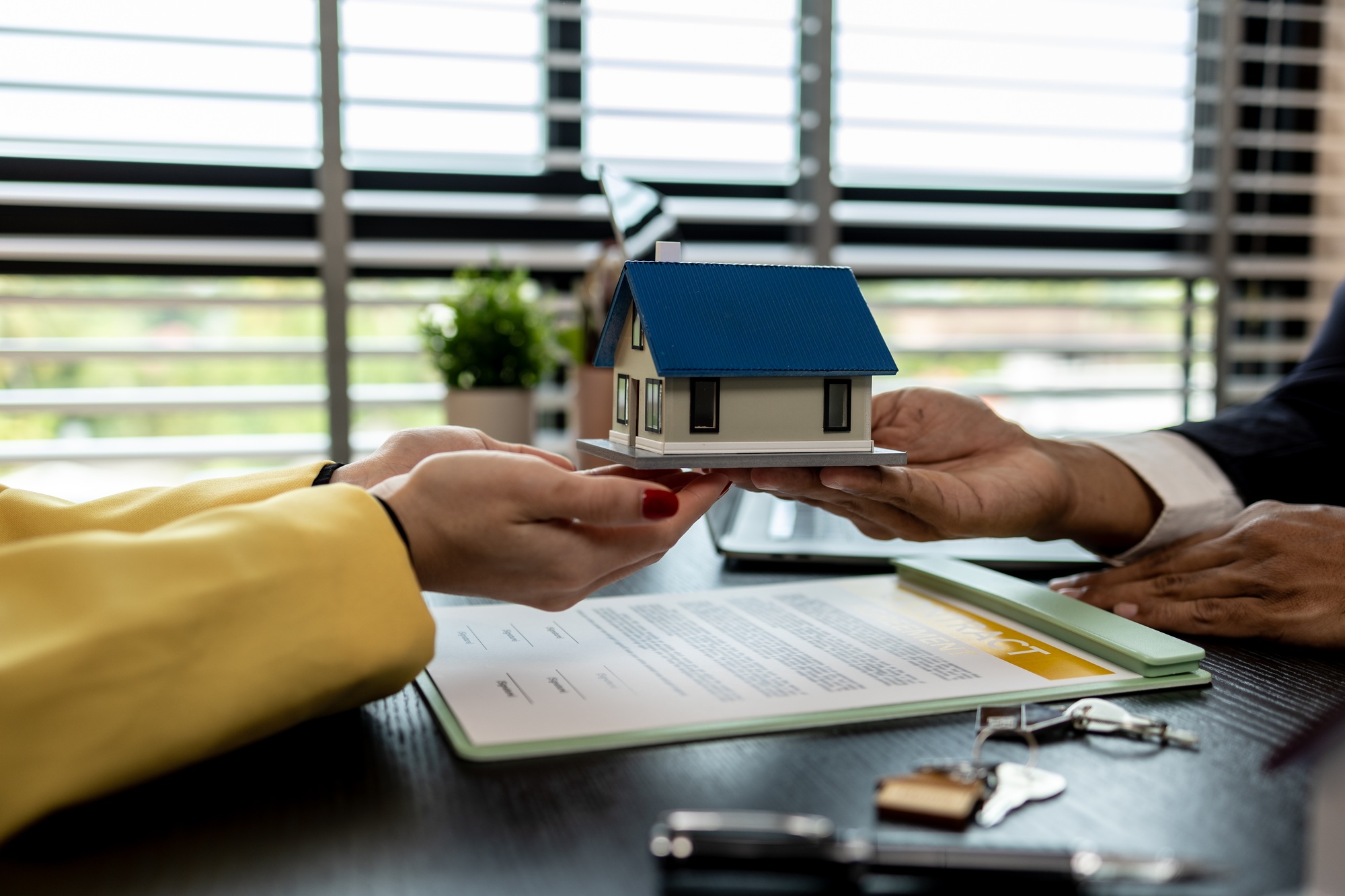 after signing a contract to purchase or lease a property